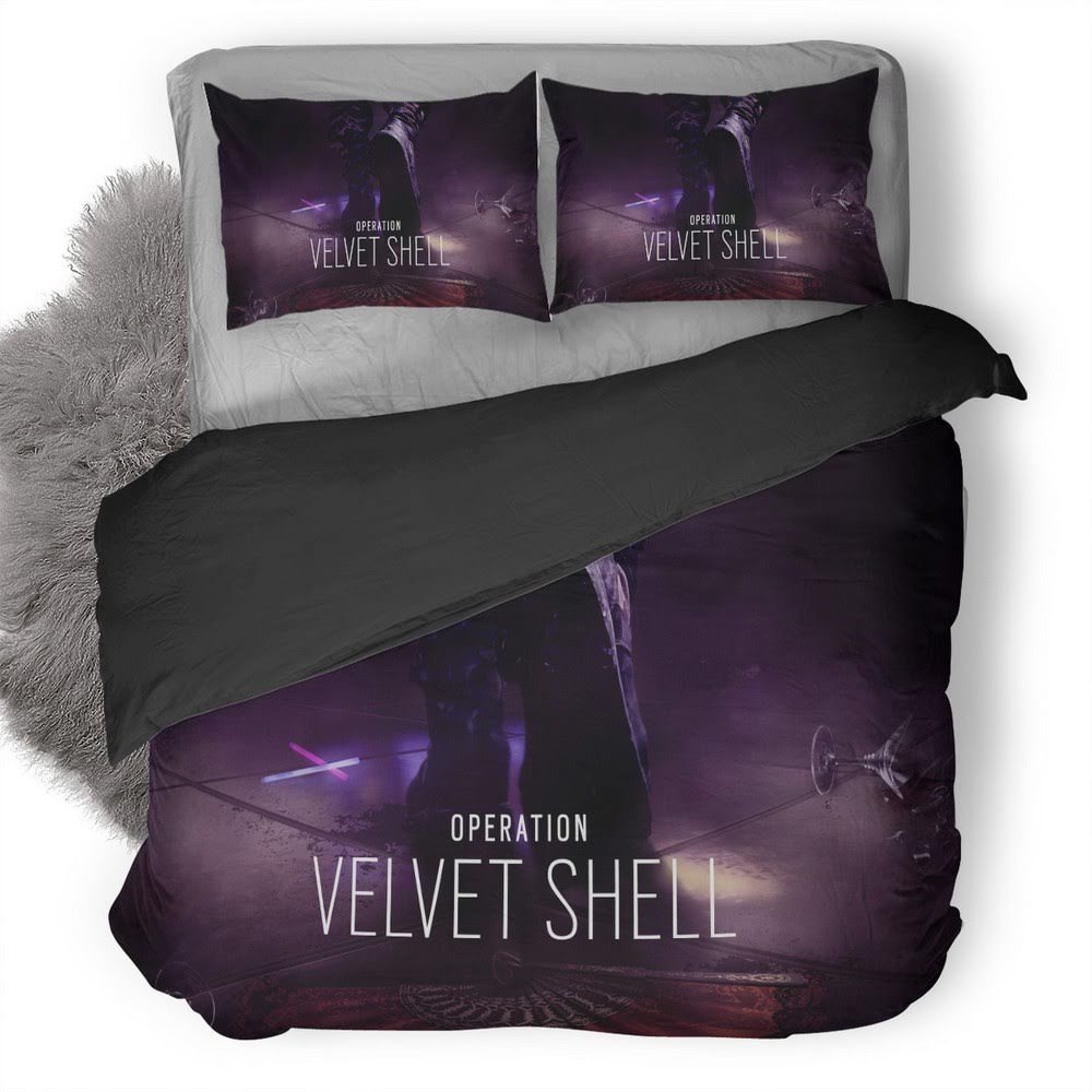 Tom Clancy’S Rainbow Six Siege Operation Velvet Shell 3D Customized Duvet Cover Bedding Set