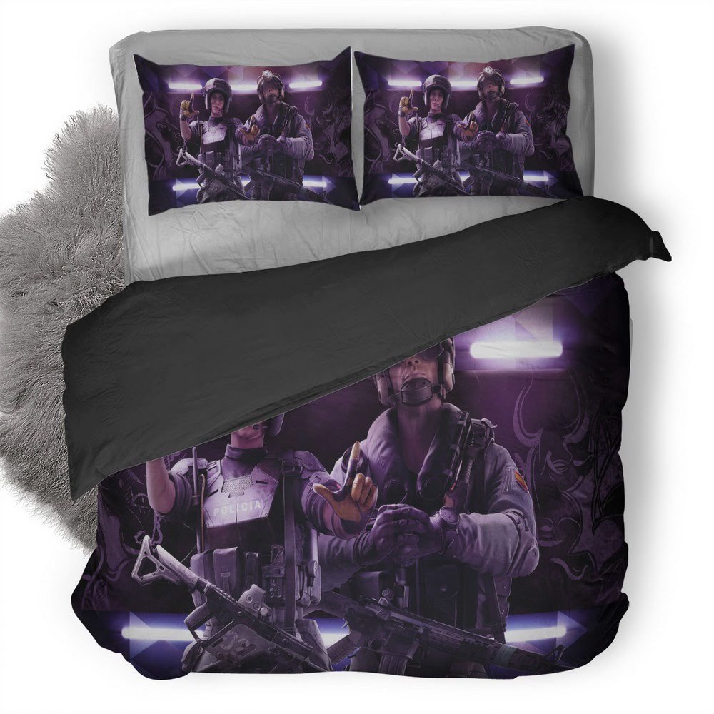 Tom Clancy’S Rainbow Six Siege Operation Velvet Shell 3D Customized Duvet Cover Bedding Set