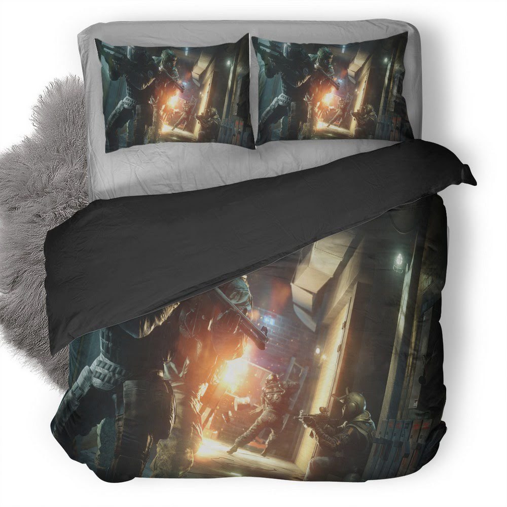 Tom Clancy’S Rainbow Six Siege Operation Velvet Shell 3D Customized Duvet Cover Bedding Set