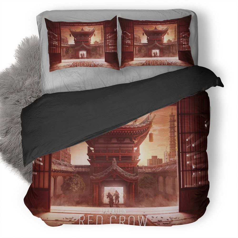 Tom Clancy’S Rainbow Six Siege Red Crow 3D Customized Duvet Cover Bedding Set