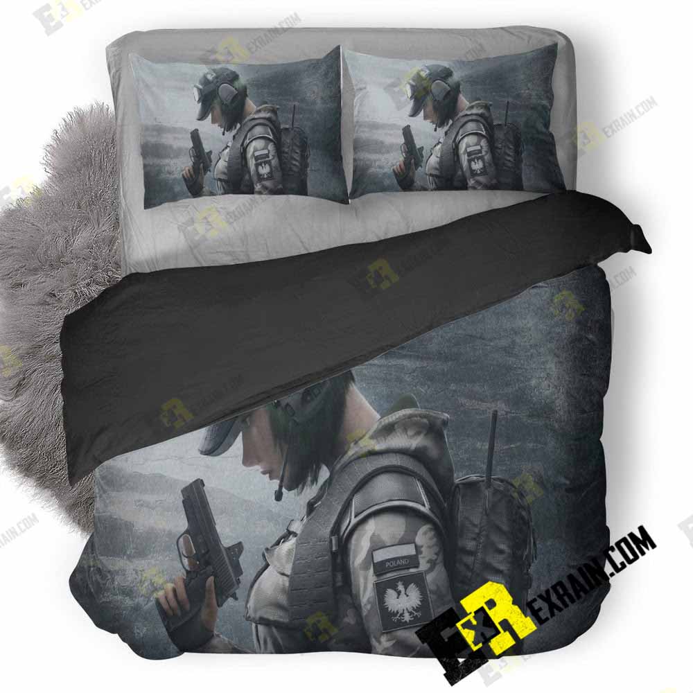 Tom Clancys Rainbow Six Siege Soldier E5 3D Customized Duvet Cover Bedding Set