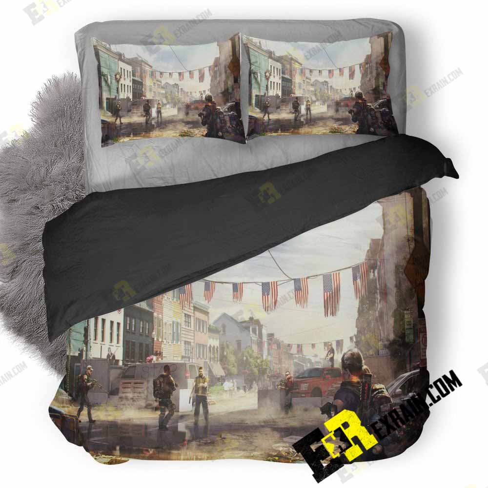 Tom Clanycs The Division Key Art Rn 3D Customized Duvet Cover Bedding Set
