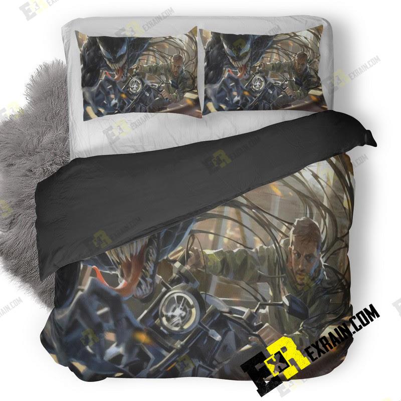 Tom Hardy As Eddie Brock In Venom 3D Customized Duvet Cover Bedding Set