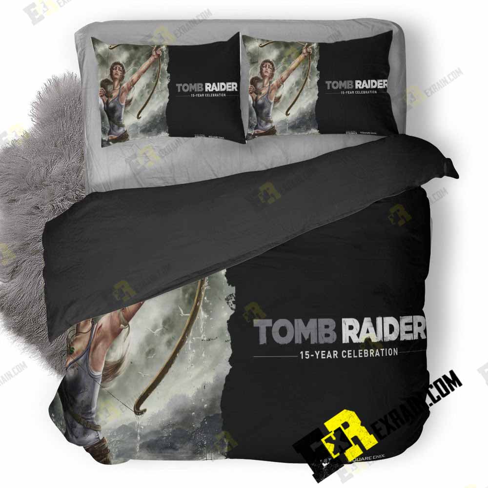 Tom Raider 15 Years Wallpaper 3D Customized Duvet Cover Bedding Set