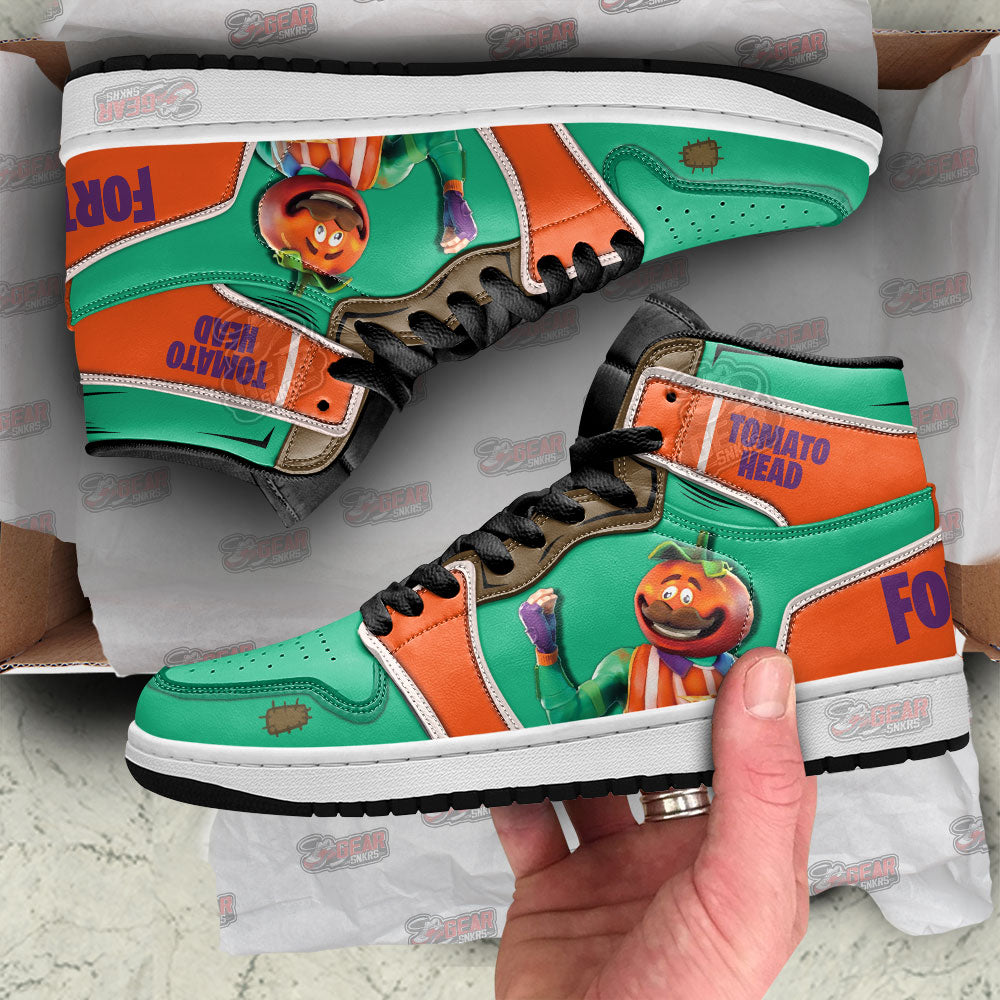 Tomato Head Skin Fortnite JD Sneakers Shoes For Fans, Air Jordan Hightop