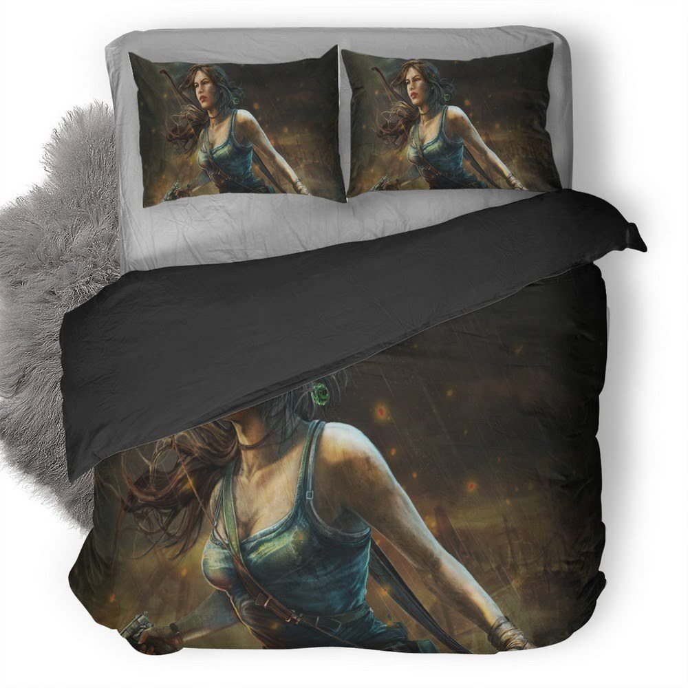Tomb Raider 10 3D Customized Duvet Cover Bedding Set
