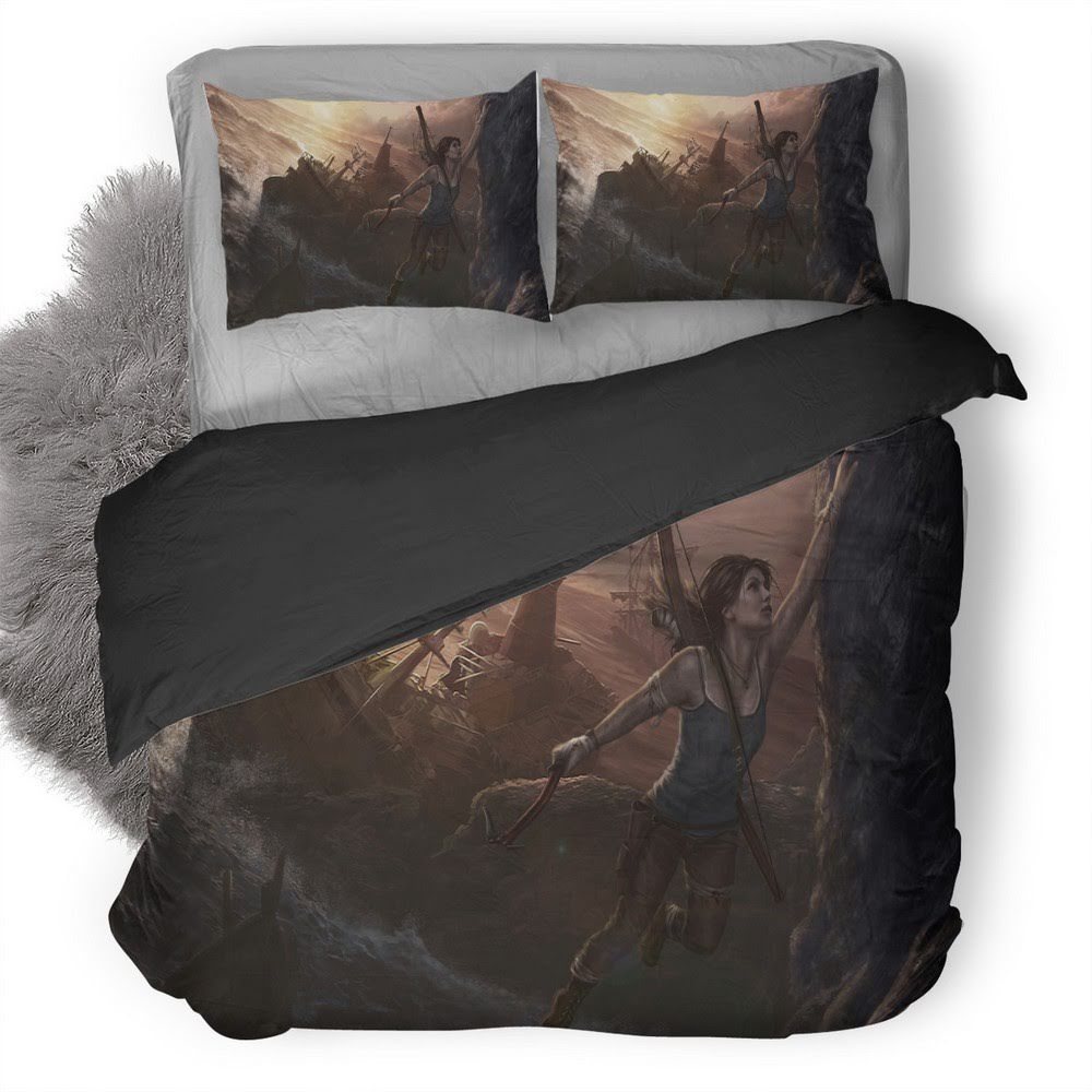 Tomb Raider 16 3D Customized Duvet Cover Bedding Set