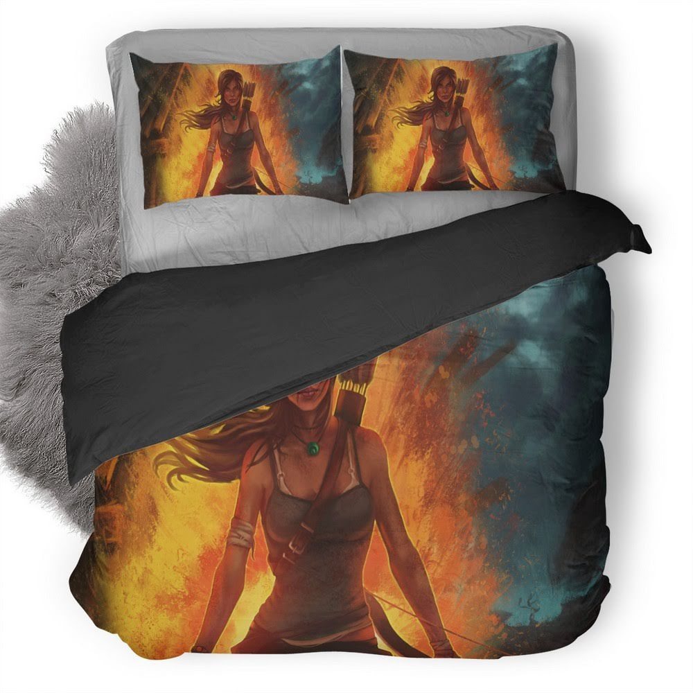 Tomb Raider 17 3D Customized Duvet Cover Bedding Set
