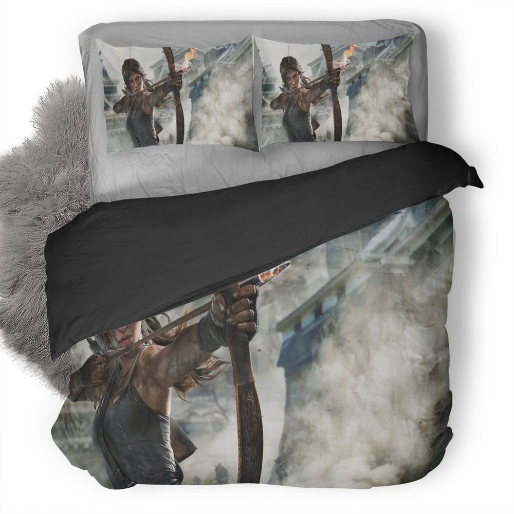 Tomb Raider 26 3D Customized Duvet Cover Bedding Set