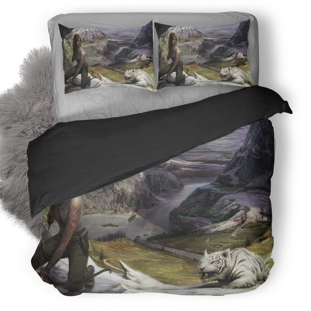 Tomb Raider 29 3D Customized Duvet Cover Bedding Set