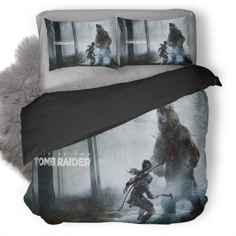 Tomb Raider 3 3D Customized Duvet Cover Bedding Set