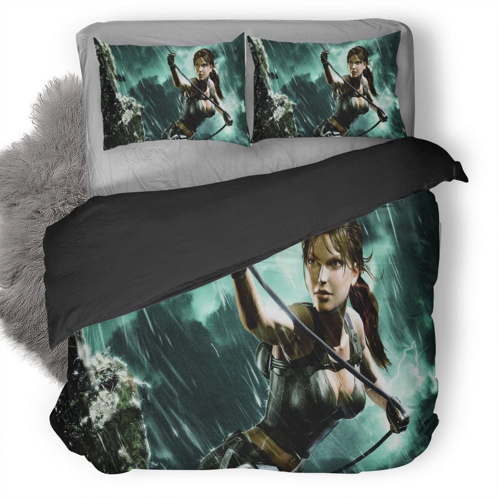 Tomb Raider 3D Customized Duvet Cover Bedding Set