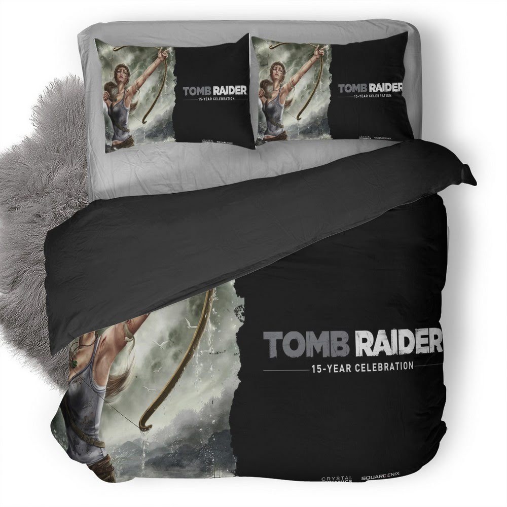 Tomb Raider 3D Customized Duvet Cover Bedding Set