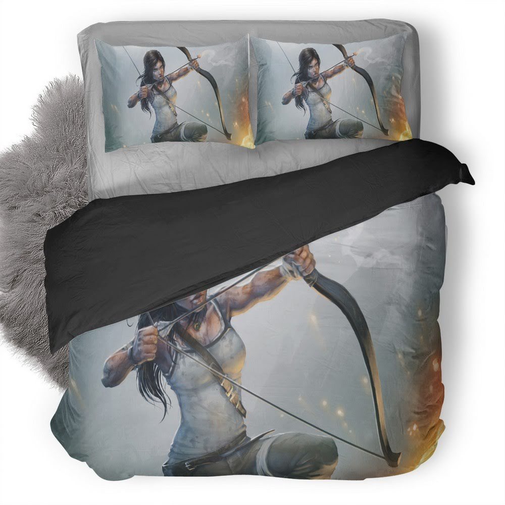 Tomb Raider 3D Customized Duvet Cover Bedding Set