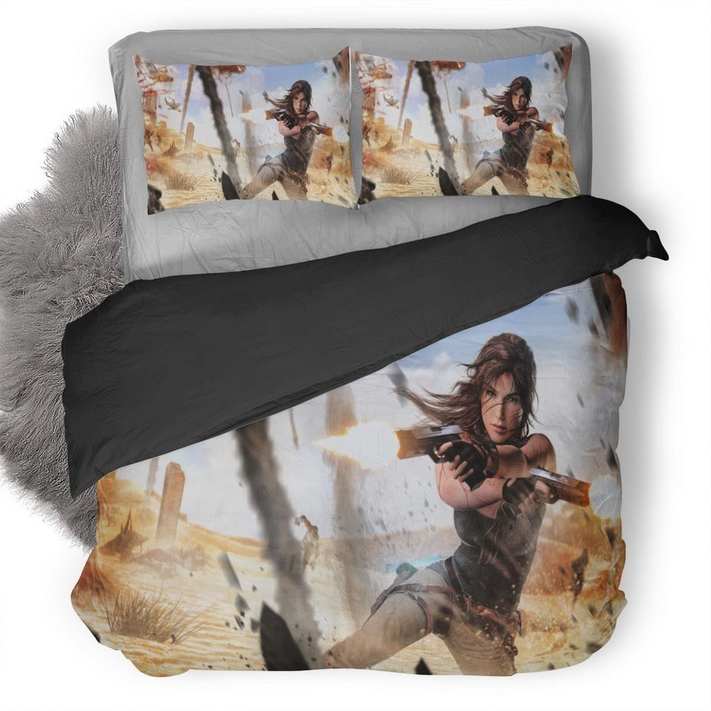 Tomb Raider 3D Customized Duvet Cover Bedding Set