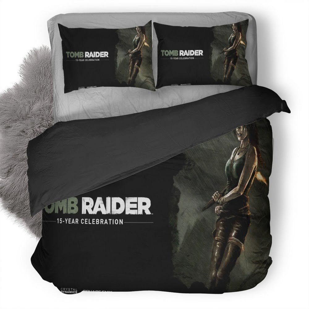 Tomb Raider 3D Customized Duvet Cover Bedding Set