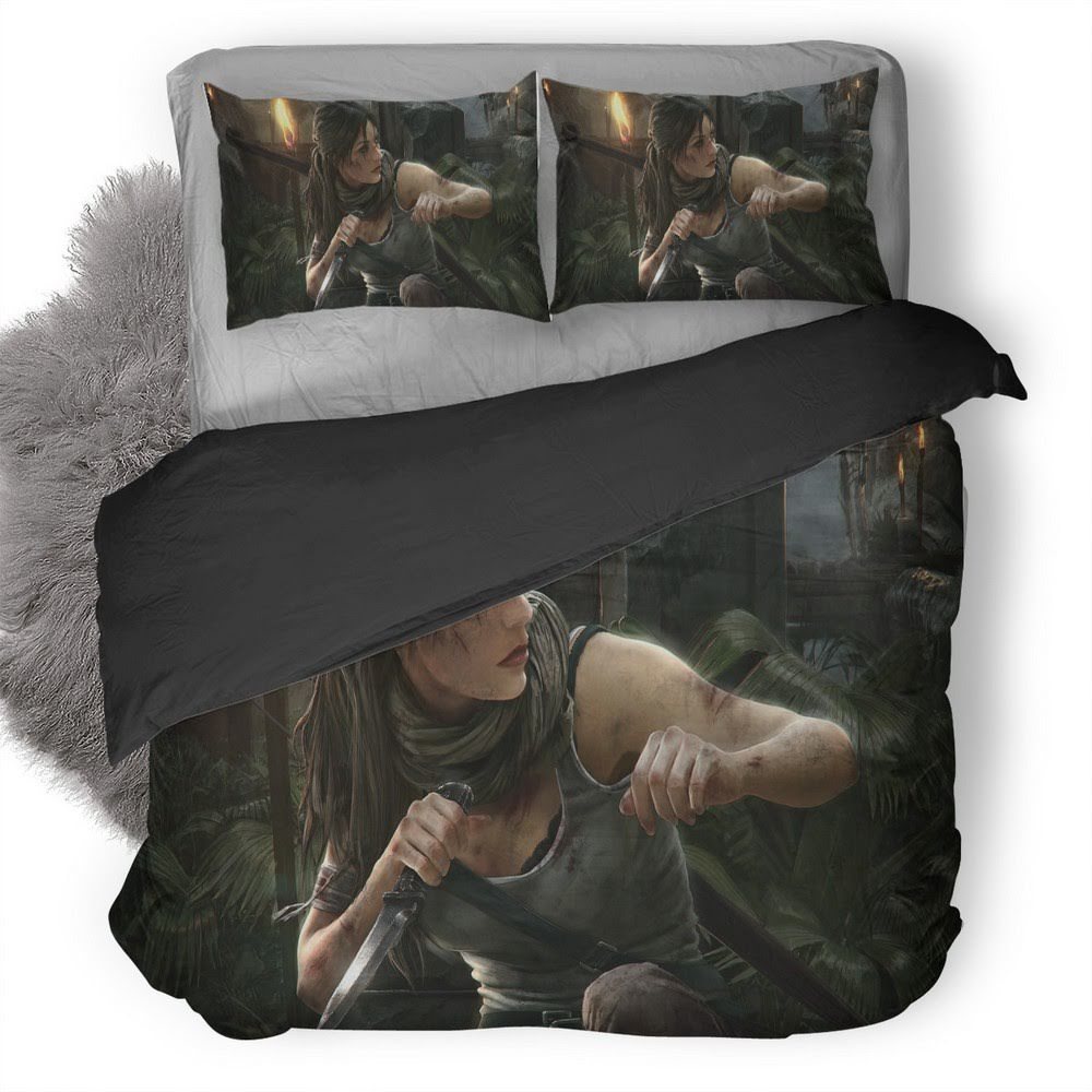 Tomb Raider 3D Customized Duvet Cover Bedding Set