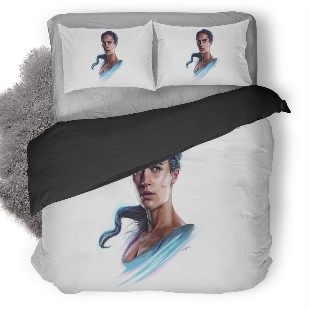 Tomb Raider Alicia Vikander And Lara Croft 3D Customized Duvet Cover Bedding Set