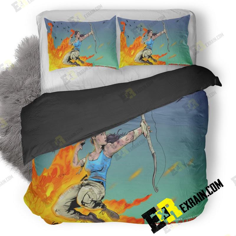 Tomb Raider Alicia Vikander Fan Art Hq 3D Customized Duvet Cover Bedding Set