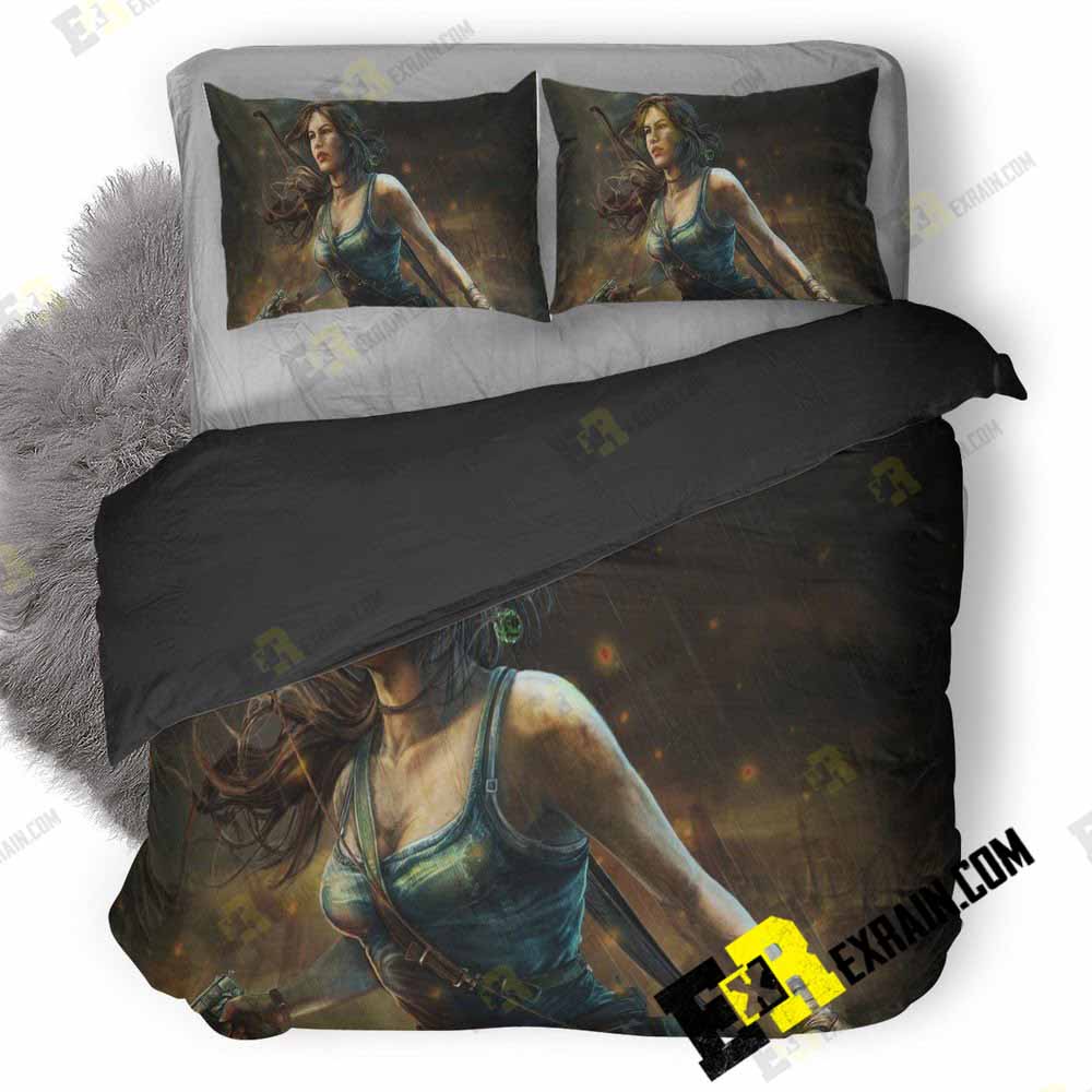 Tomb Raider Art 5G 3D Customized Duvet Cover Bedding Set