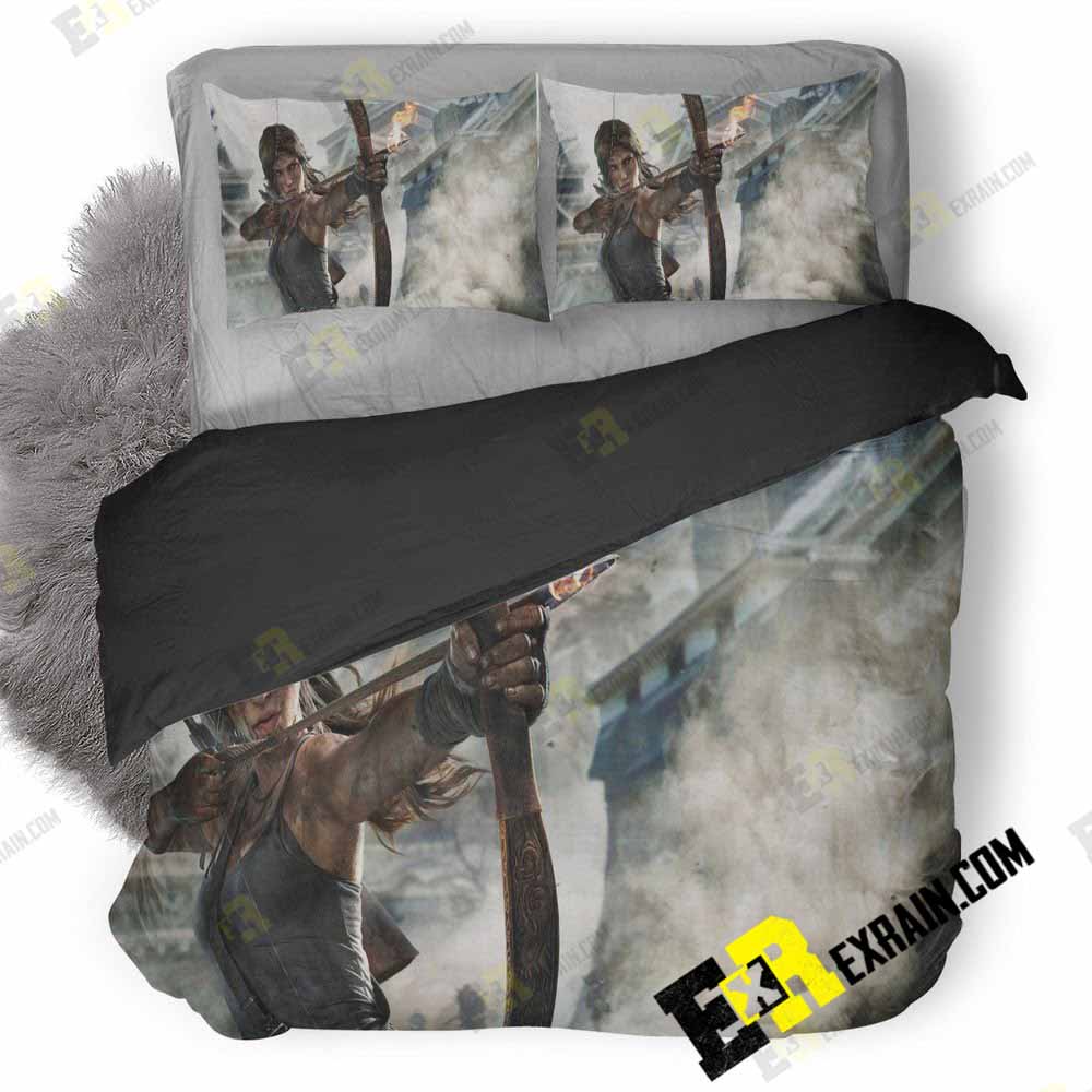 Tomb Raider Definitive Edition 3D Customized Duvet Cover Bedding Set