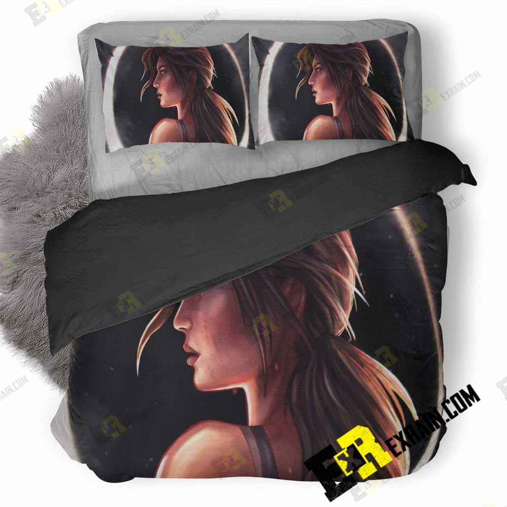 Tomb Raider Digital Art Rk 3D Customized Duvet Cover Bedding Set