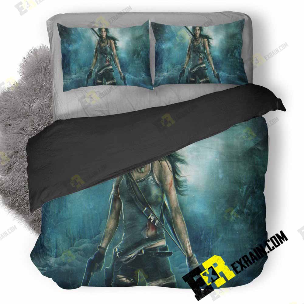 Tomb Raider End Game Ga 3D Customized Duvet Cover Bedding Set