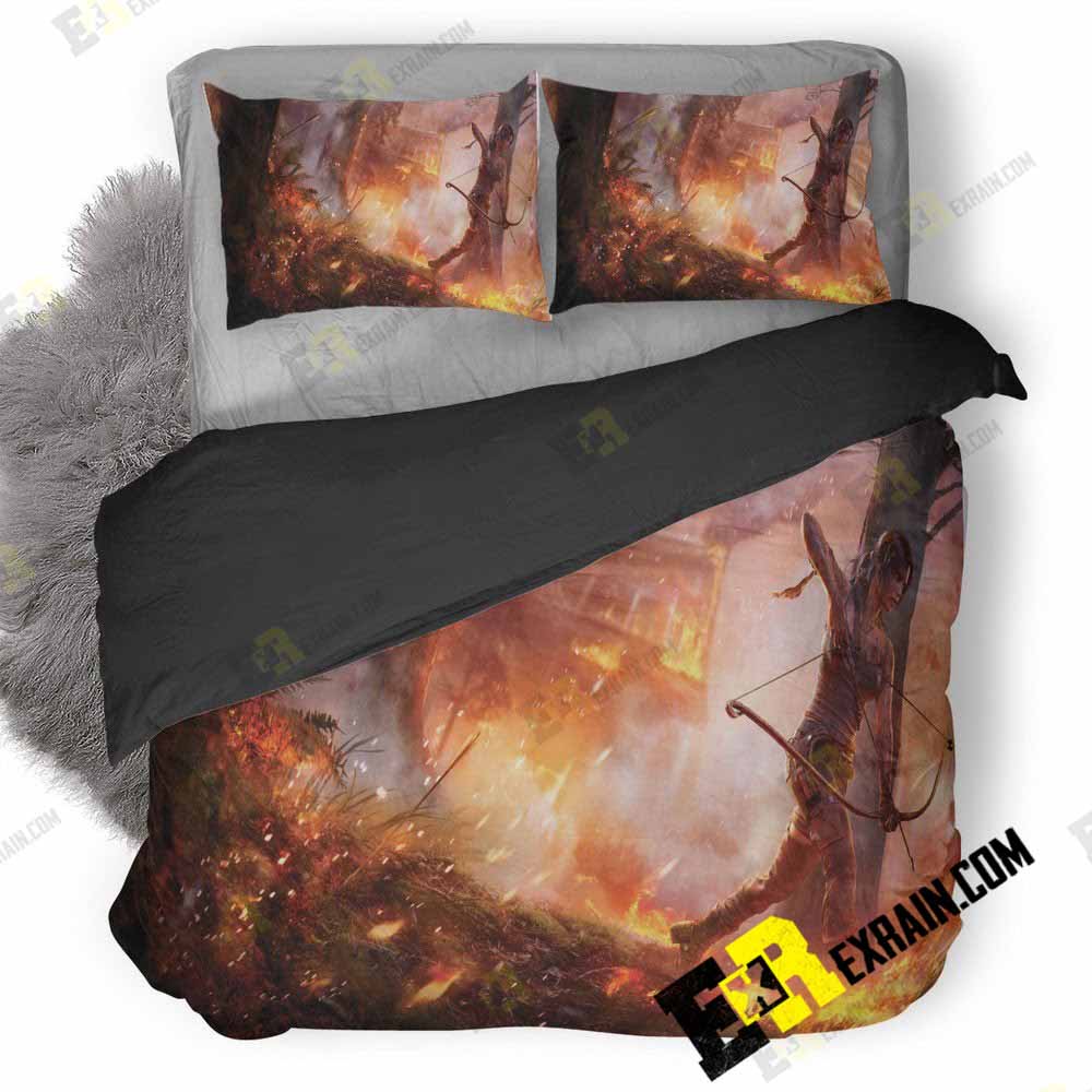 Tomb Raider Game N0 3D Customized Duvet Cover Bedding Set