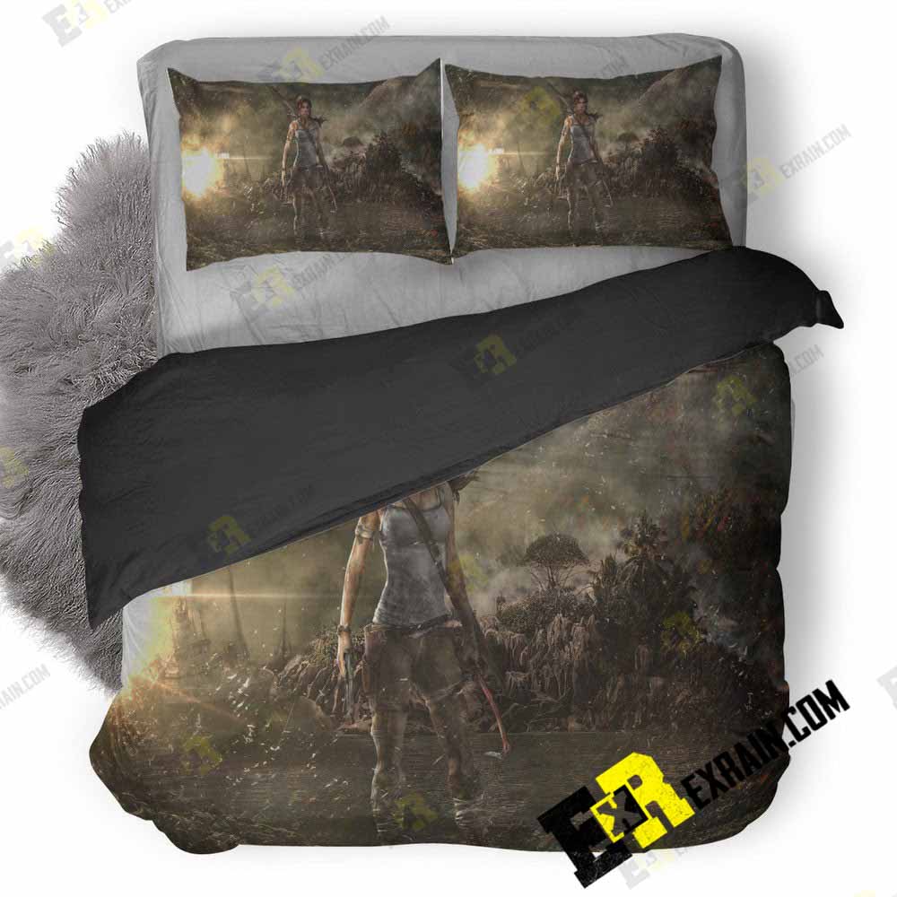 Tomb Raider Hs 3D Customized Duvet Cover Bedding Set