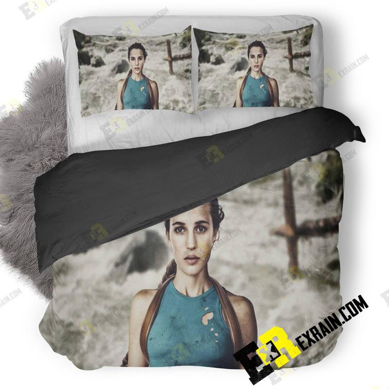 Tomb Raider Key Art 8K Pa 3D Customized Duvet Cover Bedding Set