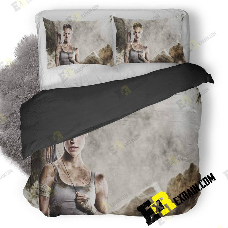 Tomb Raider Key Artwork 8K Mo 3D Customized Duvet Cover Bedding Set