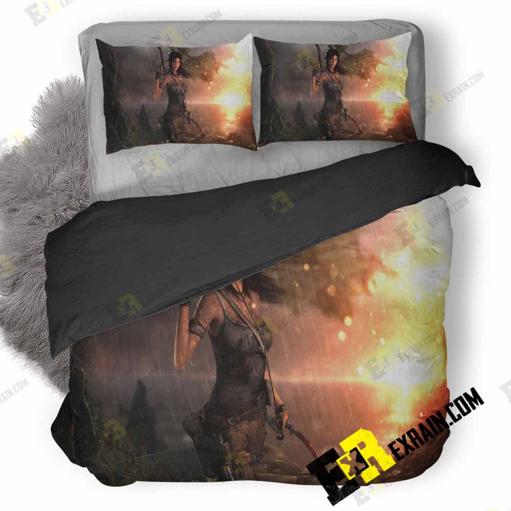Tomb Raider Lara Croft 95 3D Customized Duvet Cover Bedding Set