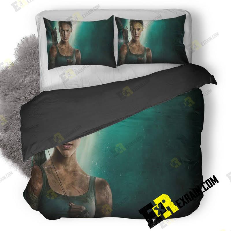 Tomb Raider Movie Alicia Vikander Poster Zu 3D Customized Duvet Cover Bedding Set