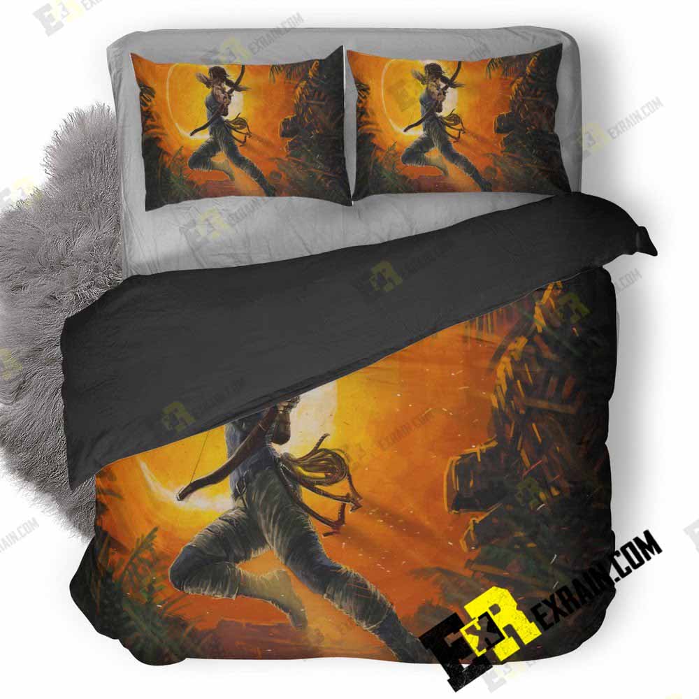 Tomb Raider New Artwork R7 3D Customized Duvet Cover Bedding Set