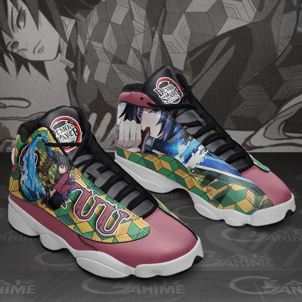 Tomioka Giyuu JD13 Sneakers Custom Anime Demon Slayer Shoes