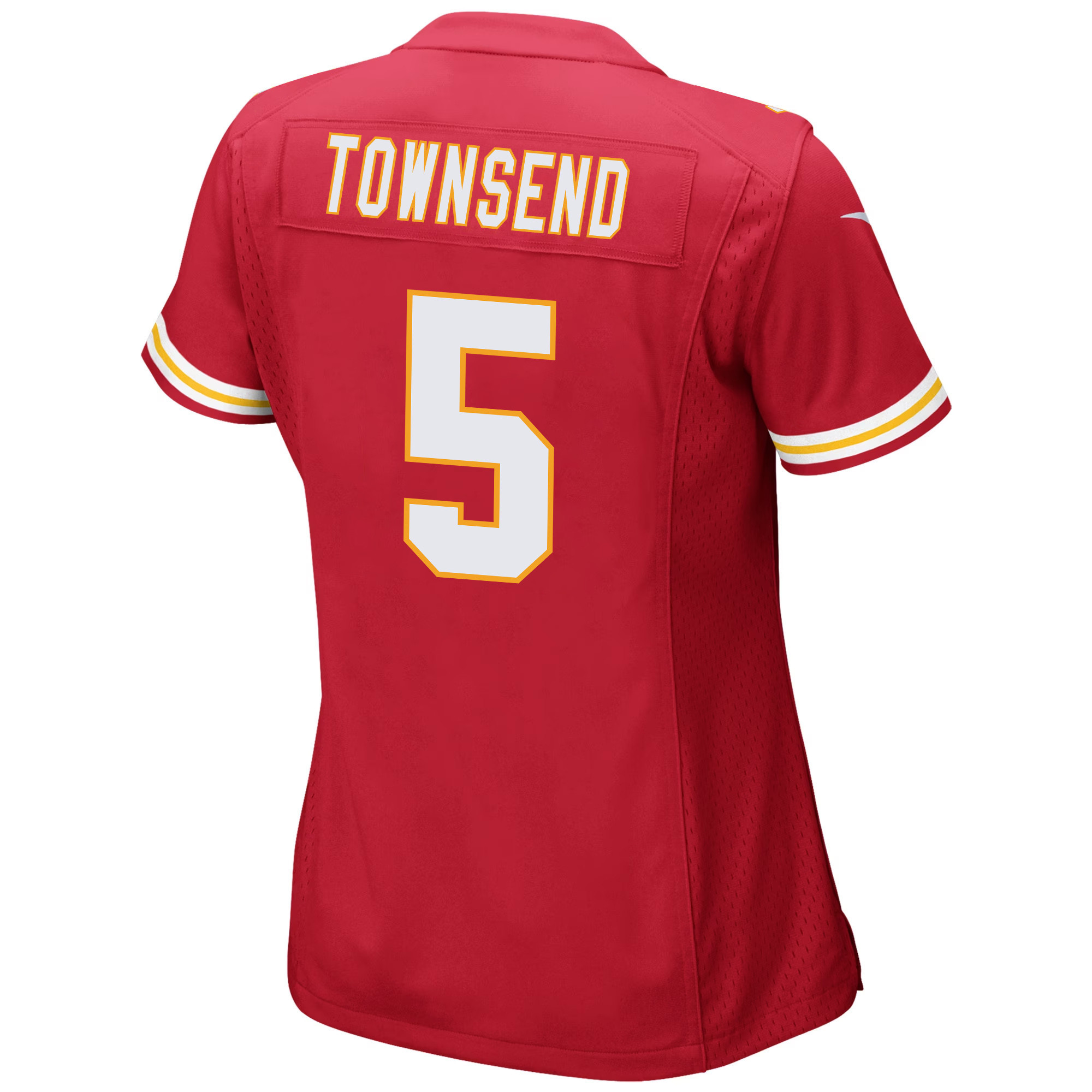 Tommy Townsend 5 Kansas City Chiefs Super Bowl LVII Champions 3 Stars Women Game Stitched Jersey – Red