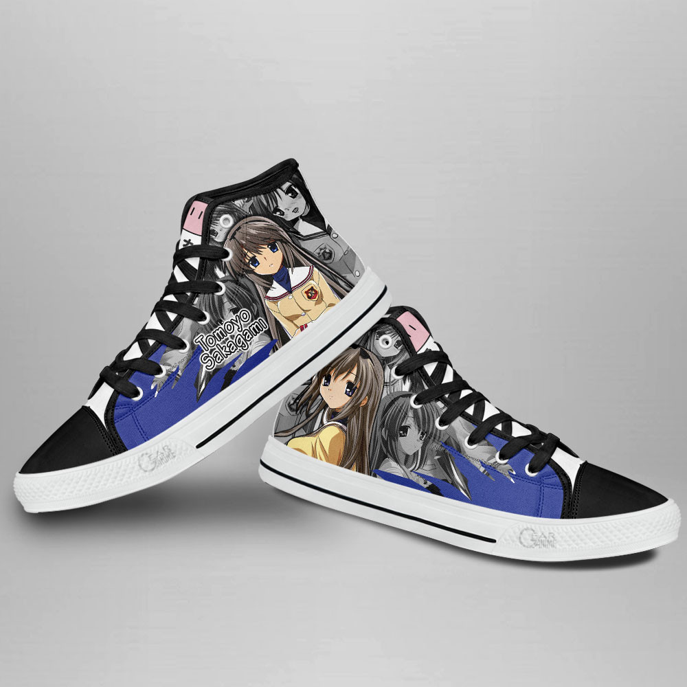 Tomoyo Sakagami High Top Shoes Custom Clannad Anime Sneakers