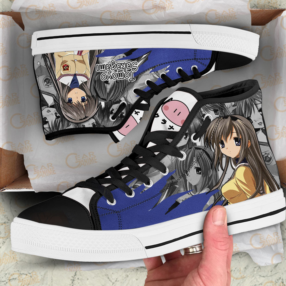 Tomoyo Sakagami High Top Shoes Custom Clannad Anime Sneakers