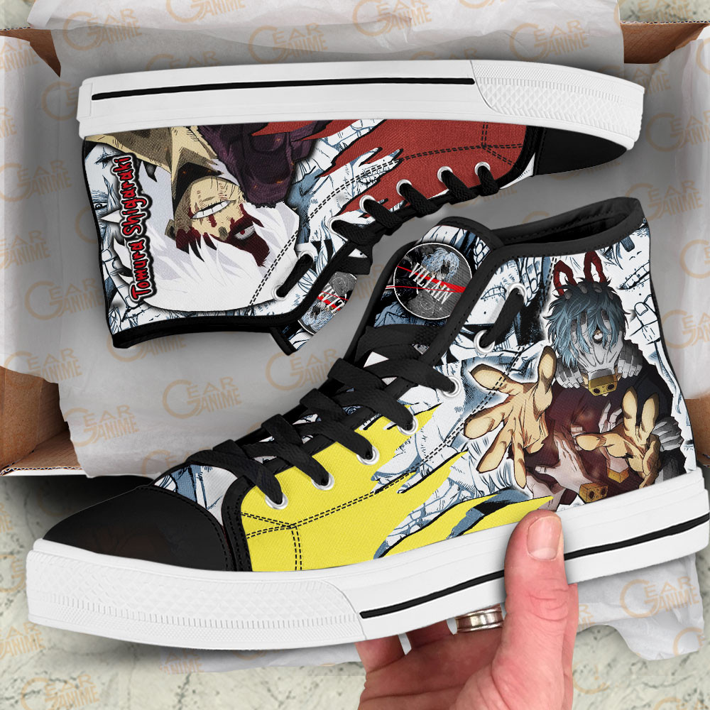 Tomura Shigaraki High Top Shoes Custom My Hero Academia Anime Sneakers