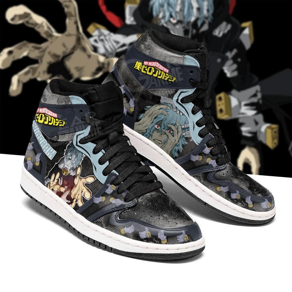 Tomura Shigaraki JD1s Sneakers My Hero Academia Anime Shoes, Air Jordan Hightop