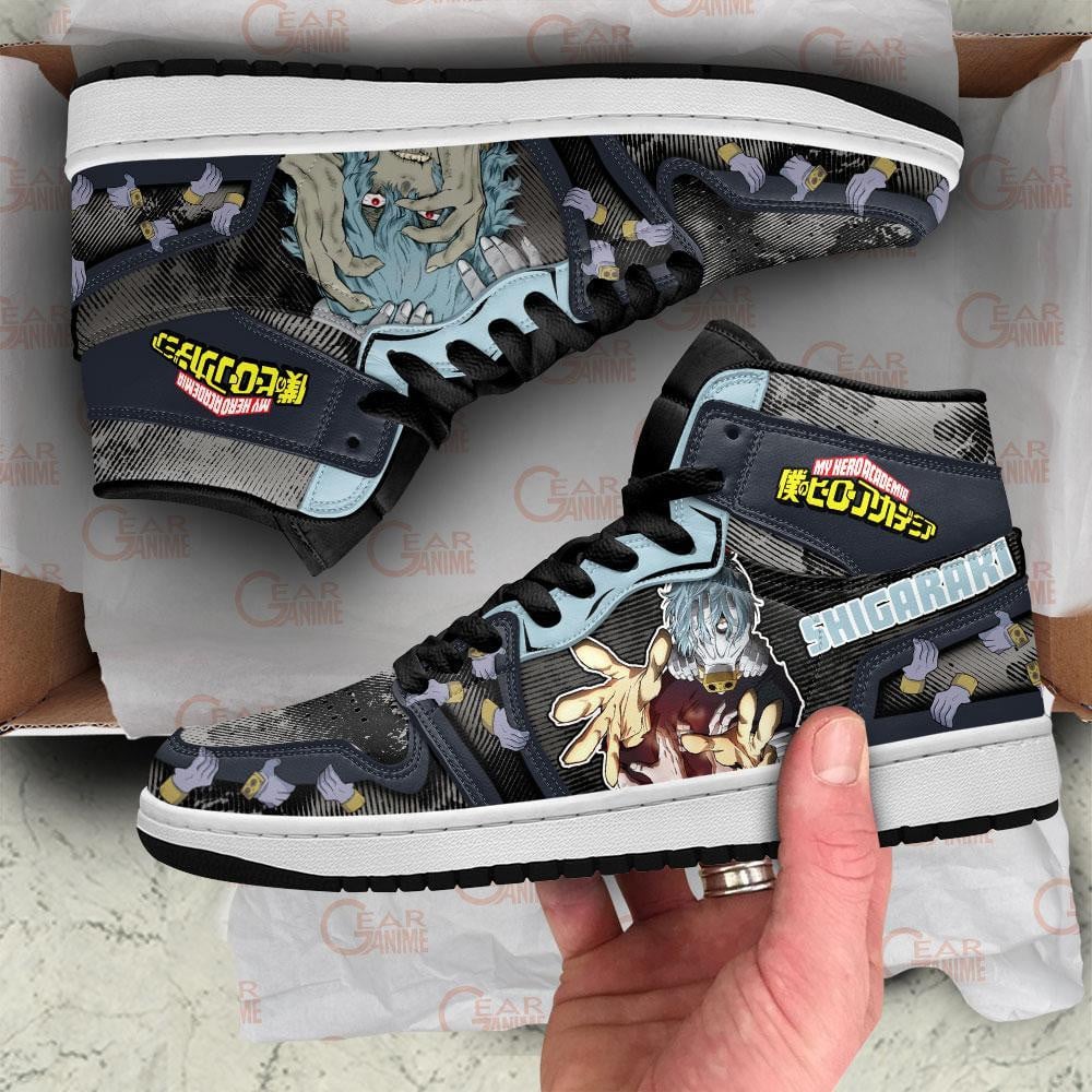 Tomura Shigaraki JD1s Sneakers My Hero Academia Anime Shoes, Air Jordan Hightop