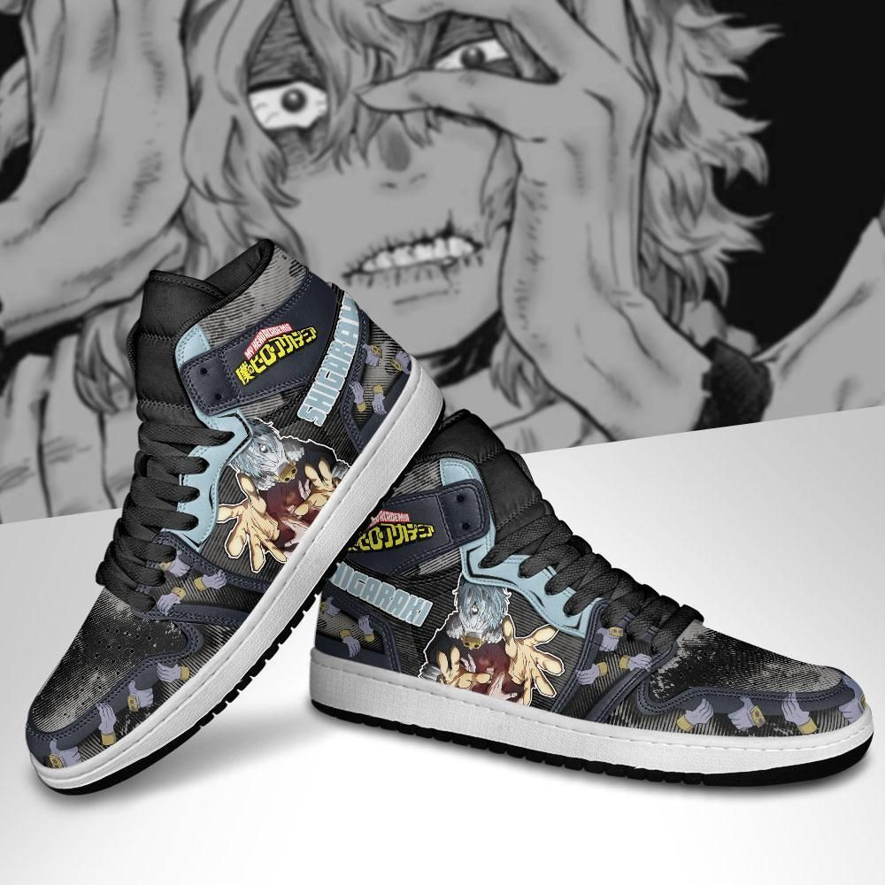 Tomura Shigaraki My Hero Academia anime High Top Air Jordan Sneaker, Air Jordan Hightop