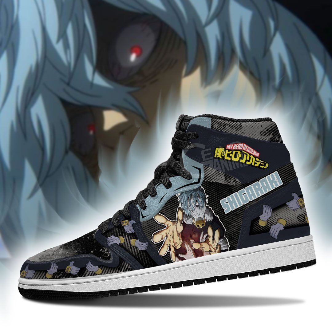 Tomura Shigaraki My Hero Academia anime High Top Air Jordan Sneaker, Air Jordan Hightop
