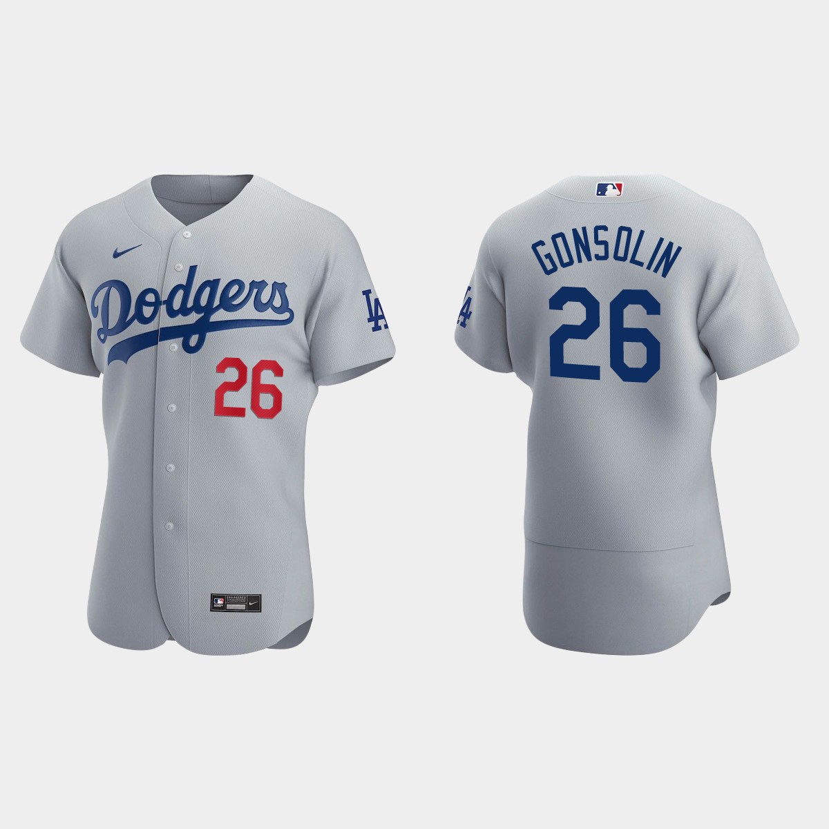 Tony Gonsolin #26 Los Angeles Dodgers Alternate Jersey - Gray
