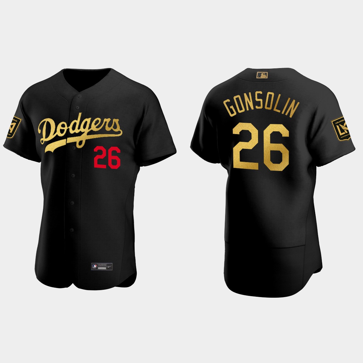 Tony Gonsolin Los Angeles Dodgers LAFC Night Jersey - Black