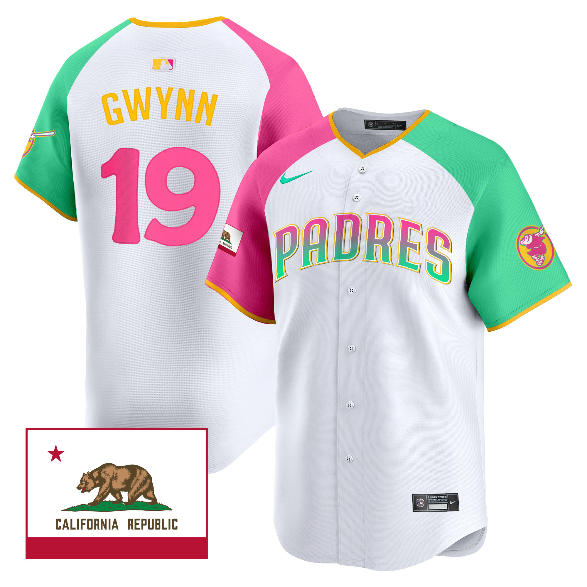 Tony Gwynn Men's San Diego Padres 2024 San Diego City Style Vapor Premier Limited V2 Alternate Jersey - All Stitched