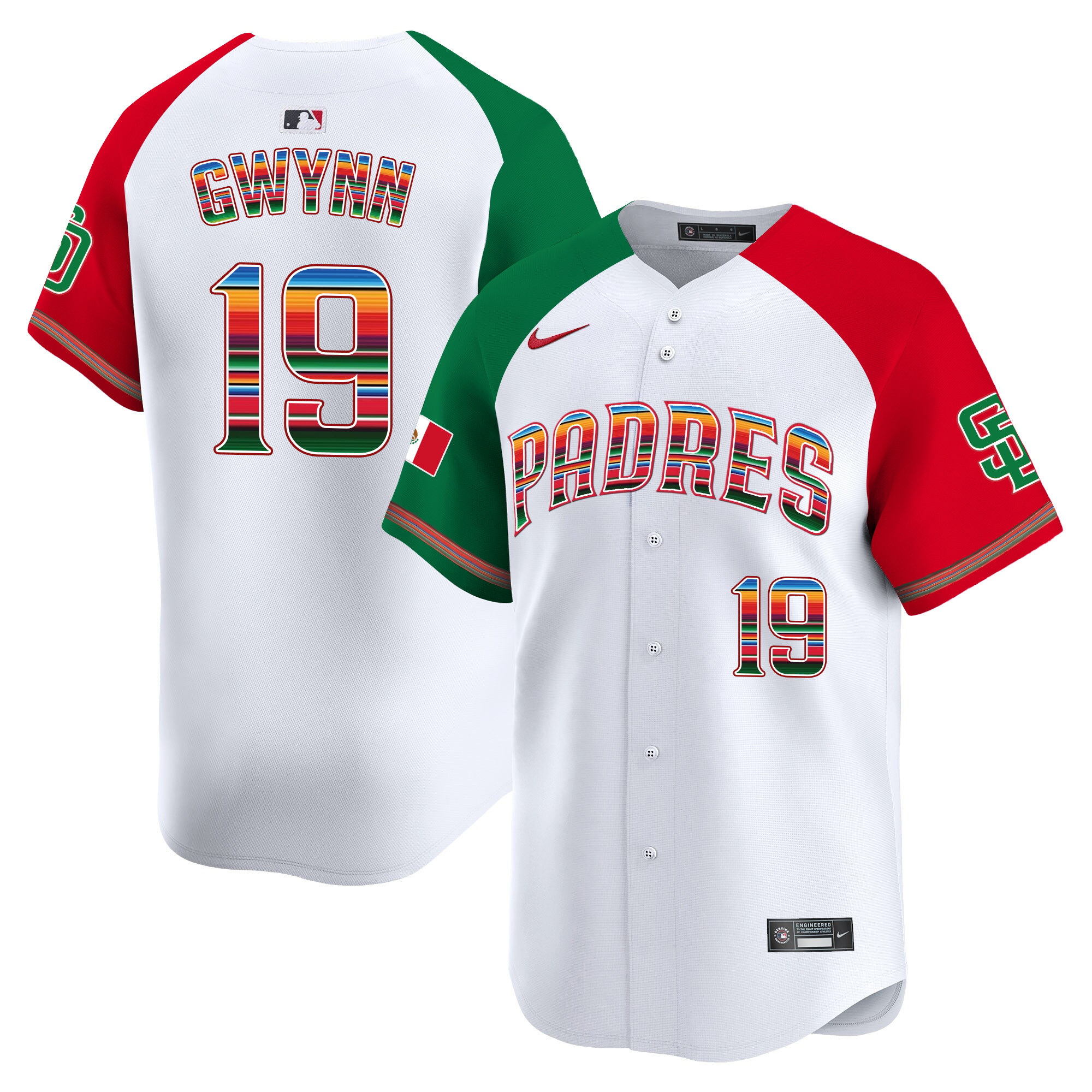 Tony Gwynn Men's San Diego Padres Mexico Premier Limited Alternate Jersey - All Stitched