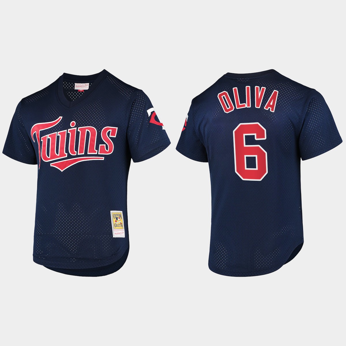 Tony Oliva Minnesota Twins Cooperstown Collection Batting Practice Mesh Jersey - Navy