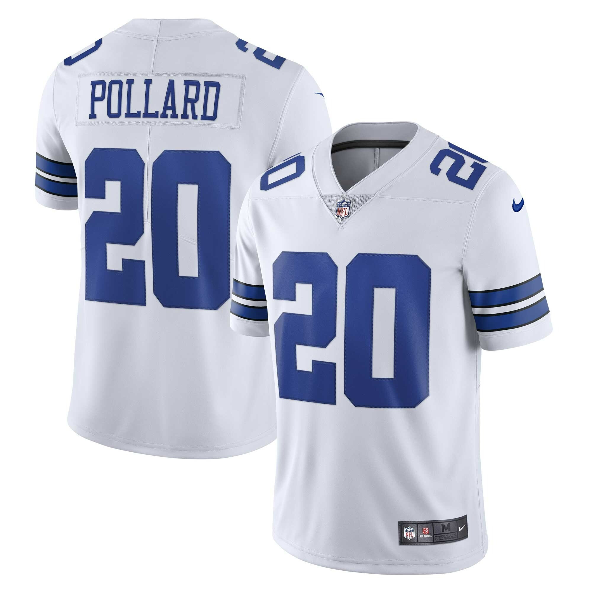 Tony Pollard Dallas Cowboys White Jersey - All Stitched 
