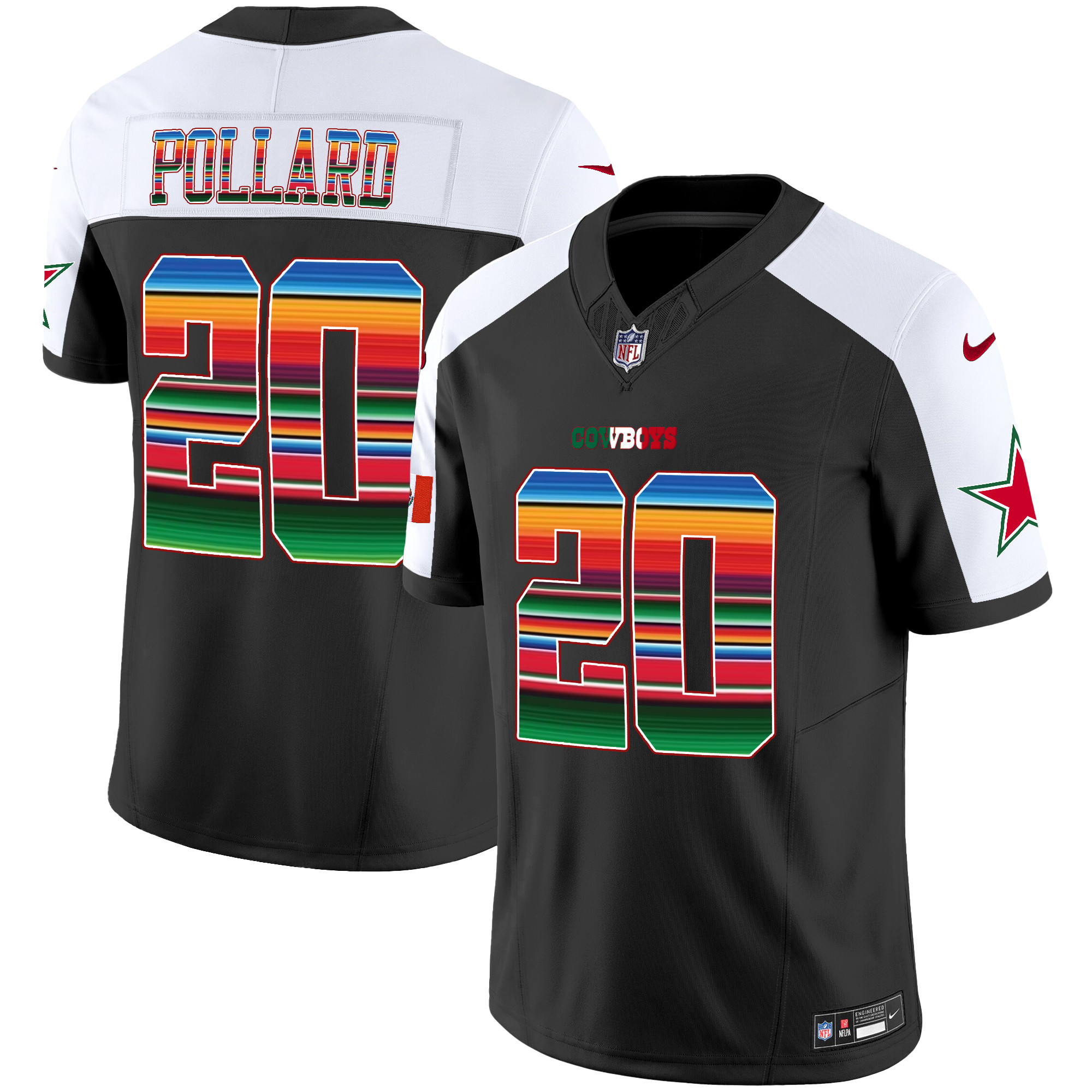 Tony Pollard Men's Dallas Cowboys Mexico Vapor Limited Alternate Jersey - All Stitched 